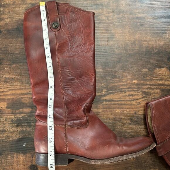 Frye Melissa Button 2 Tall Cognac Brown Leather
Riding Boots Size 7.5 - Picture 15 of 15